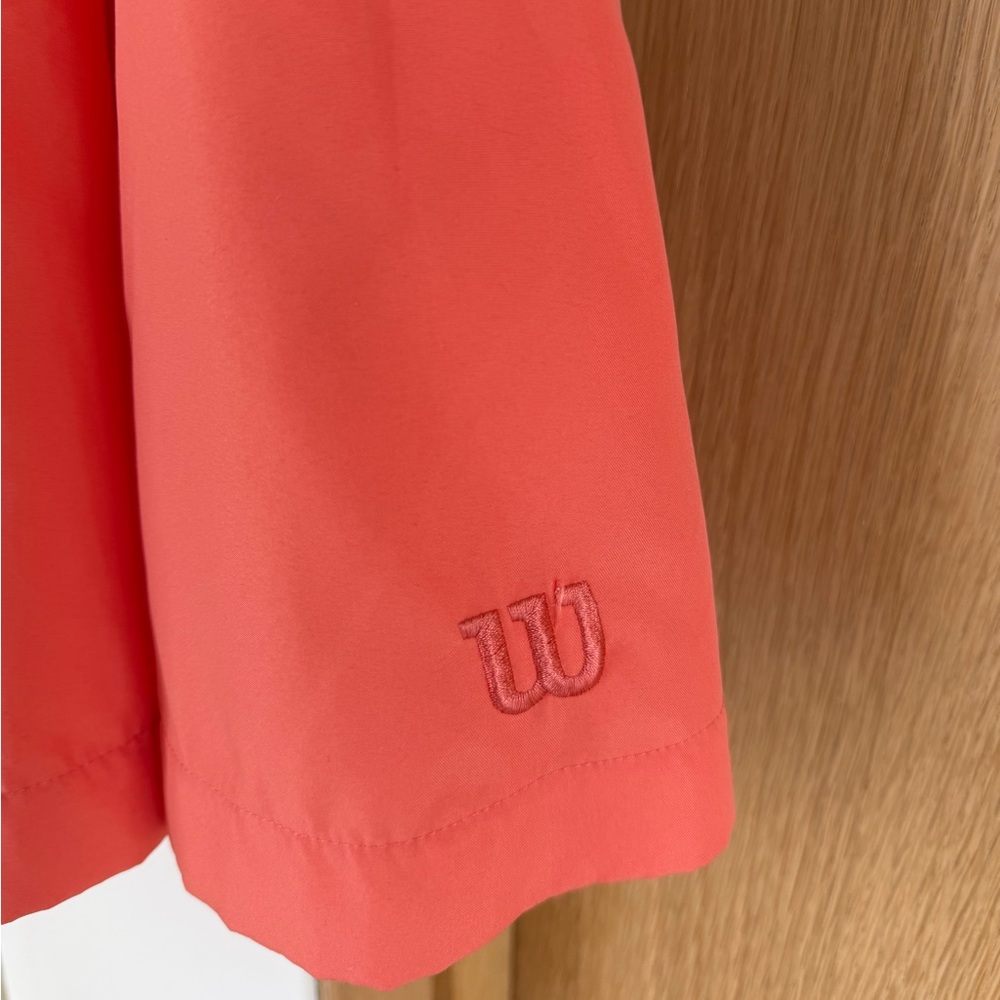 Wilson vintage Coral pink peach Pleated tennis Skirt pickleball 4